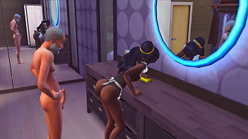 Elderly man eating hot maid // The sims 4 // hentai