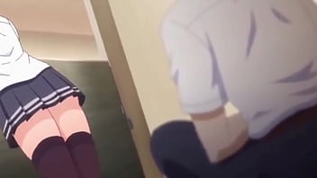 Hentai girl almost got caught having sex in school room