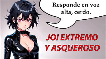 JOI extreme and disgusting hentai in Spanish.