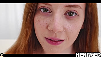 REAL LIFE HENTAI – Sweet petite Red head deep vagina & Bukkake – Lottie Magne