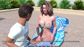 A Wife And StepMother (AWAM) #4 – Mowing the Lawn – Porn games, Adult games, 3d game