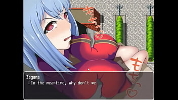 Blue haired woman in Married kn shitori new rpg hentai game gameplay