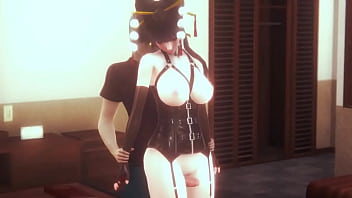 Nyotengu doa cosplay having sex with a man hentai porn video