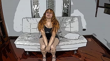 Pov with animation of young Trix Mendes with intense anal